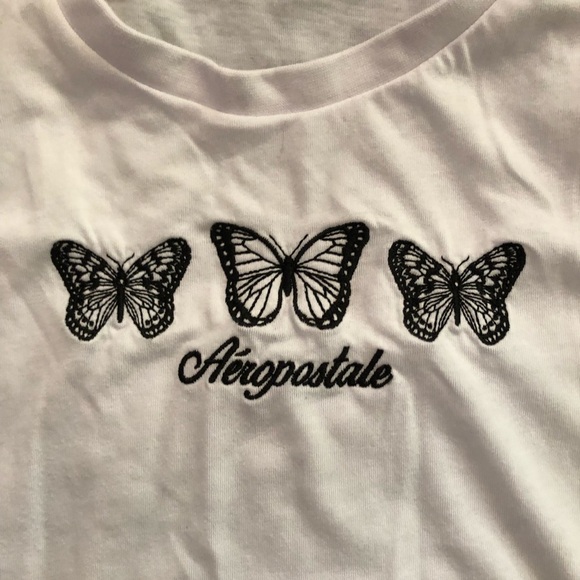 AEROPOSTALES Butterfly white tank top - Picture 7 of 7